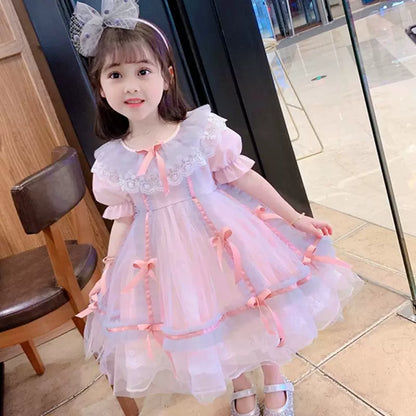 Girls Lolita Princess Sundress - Puffy Tulle Dress (Runs Small)