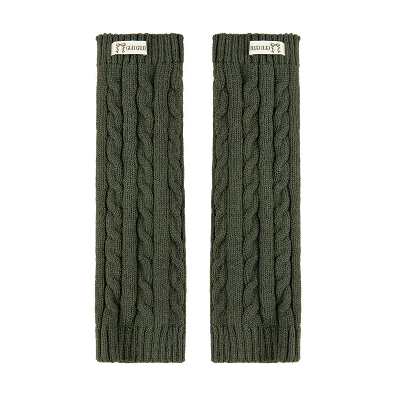 Kids Ribbed Leg-Warmer Socks - Cosy Over-Knee Knit Sock Covers