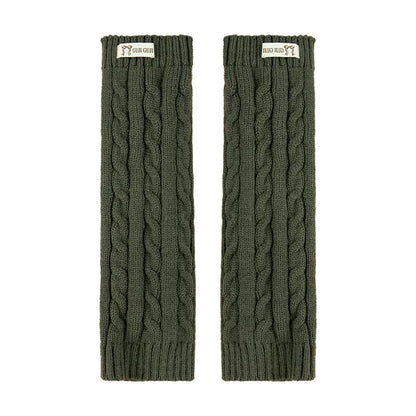 Kids Ribbed Leg-Warmer Socks - Cosy Over-Knee Knit Sock Covers