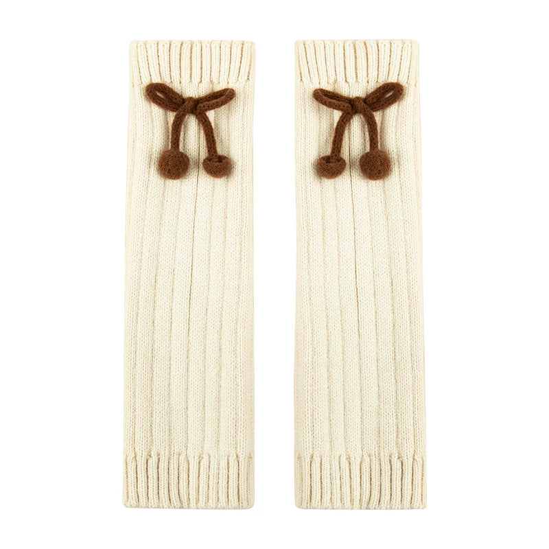 Girls Cozy Knit Sock Covers - Korean Style Leg Warmers