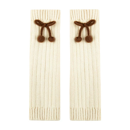 Girls Cozy Knit Sock Covers - Korean Style Leg Warmers