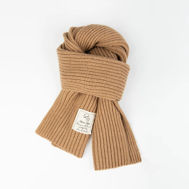 Girls Thick Knit Scarf - Soft Winter Neck Warmer, Many Colors
