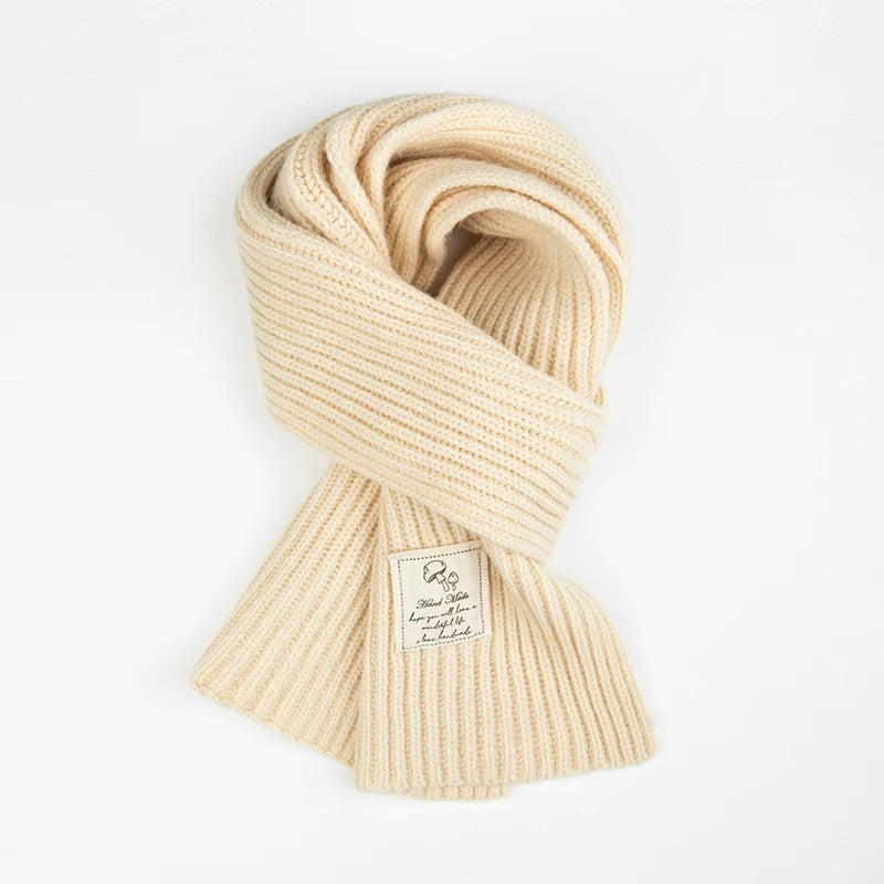 Girls Thick Knit Scarf - Soft Winter Neck Warmer, Many Colors