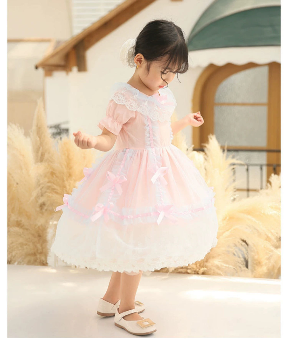 Girls Lolita Princess Sundress - Puffy Tulle Dress (Runs Small)