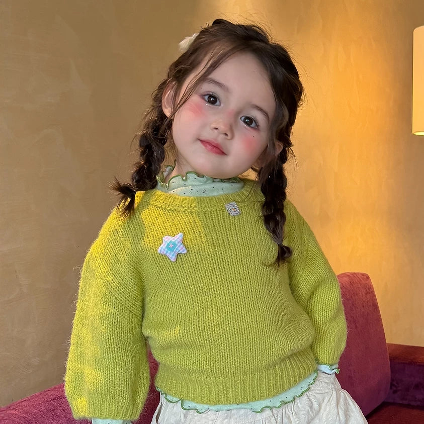 Girls Knit Sweater & Corduroy Pants Set - Sweet Autumn Three-Piece