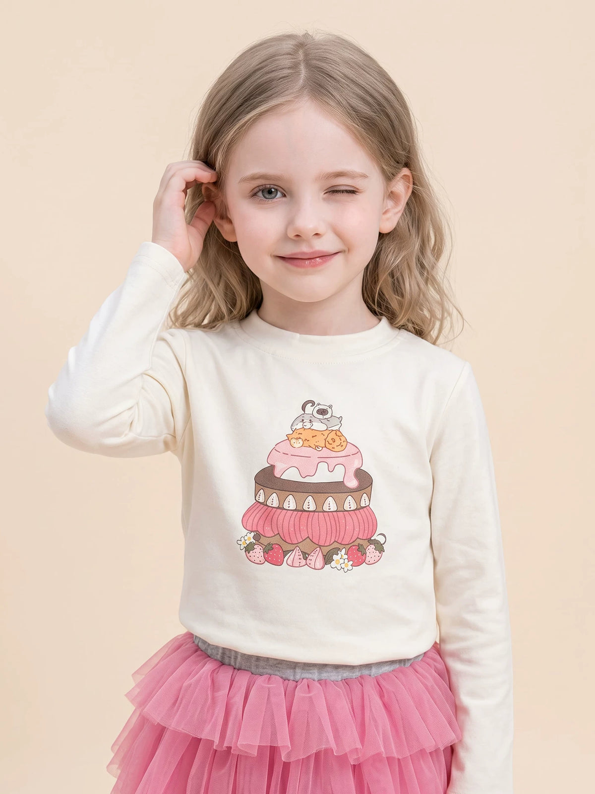 Girls Cardigan, Top & Culotte Set - Sweet Knit Three-Piece