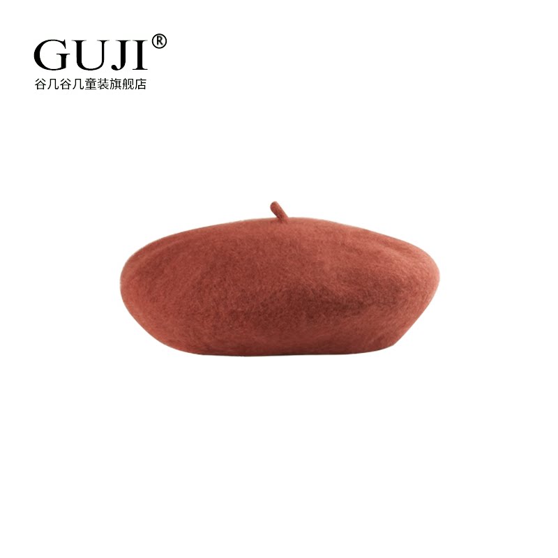 Girls Beret & Newsboy Cap - Wool Artist Hat, Multiple Fabrics