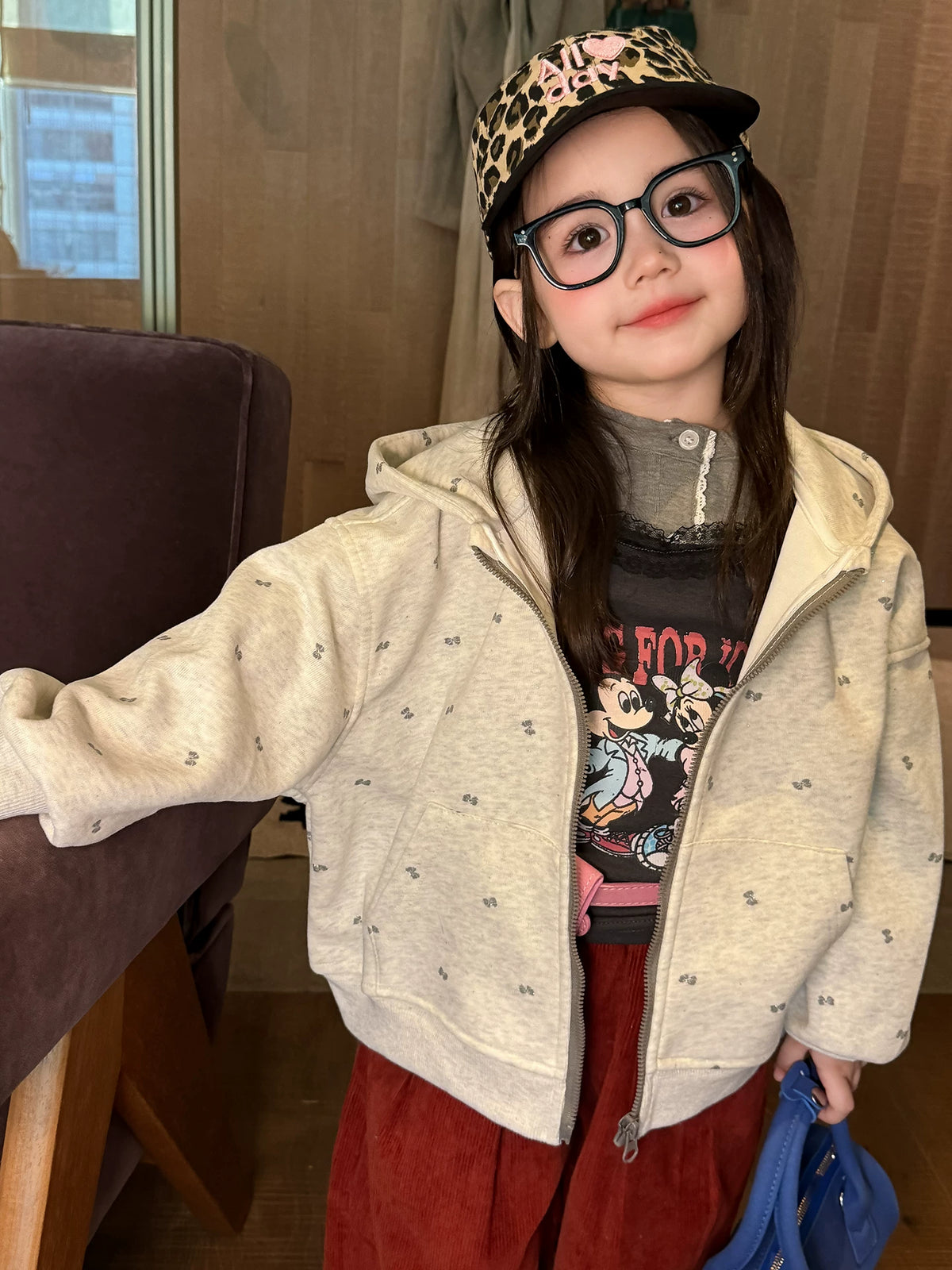 Girls Hoodie & Corduroy Pants Set - Cosy Autumn Three-Piece