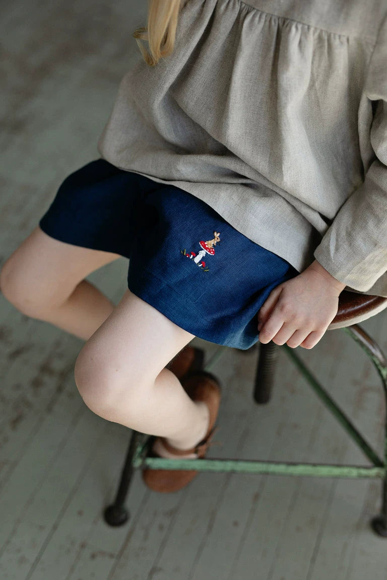 Breathable Pure Linen Straight Shorts - Toddler Summer