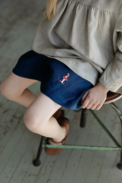 Breathable Pure Linen Straight Shorts - Toddler Summer