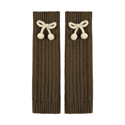 Girls Cozy Knit Sock Covers - Korean Style Leg Warmers