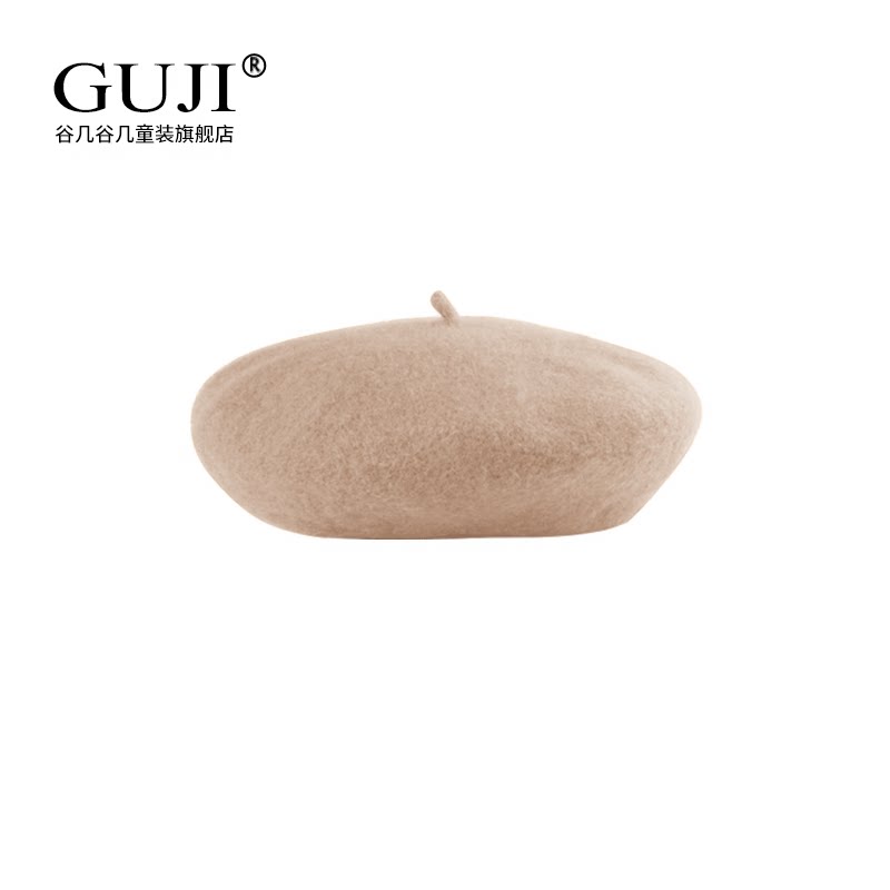 Girls Artist Beret Hat - Soft Wool-Blend Painter Cap