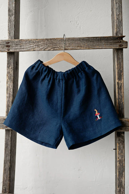 Breathable Pure Linen Straight Shorts - Toddler Summer