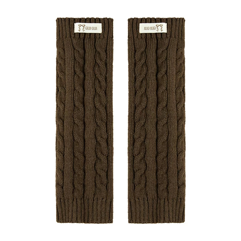 Kids Ribbed Leg-Warmer Socks - Cosy Over-Knee Knit Sock Covers