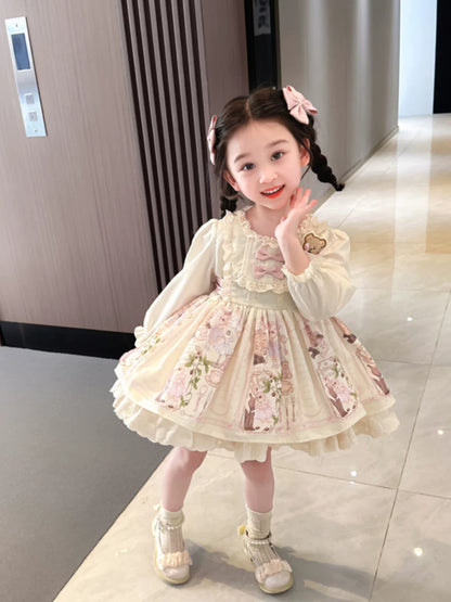 Girls Teddy-Bear Lolita Princess Dress - Birthday Gala Dress