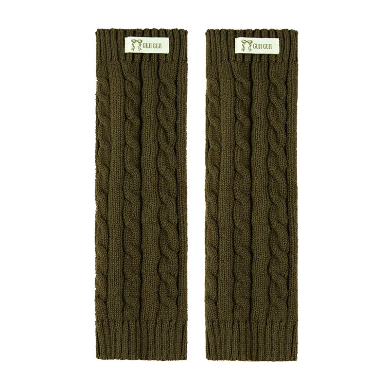 Kids Ribbed Leg-Warmer Socks - Cosy Over-Knee Knit Sock Covers