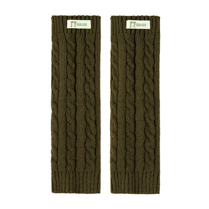 Kids Ribbed Leg-Warmer Socks - Cosy Over-Knee Knit Sock Covers