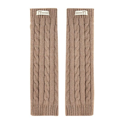 Kids Ribbed Leg-Warmer Socks - Cosy Over-Knee Knit Sock Covers