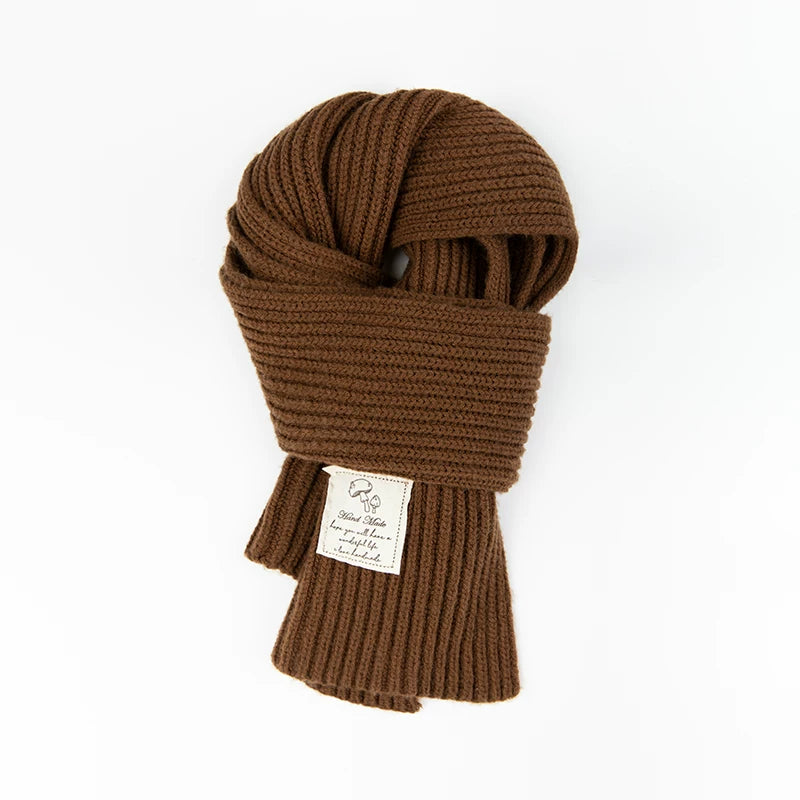 Girls Thick Knit Scarf - Soft Winter Neck Warmer, Many Colors