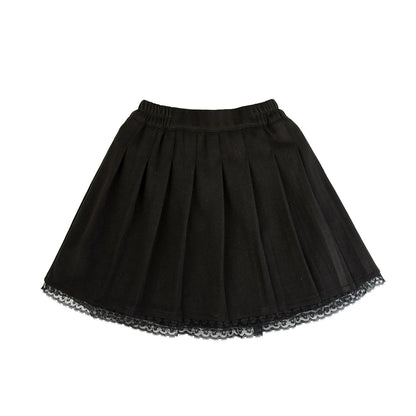 Girls Solid Pleated Skirt - JK Uniform Style Winter Skirt
