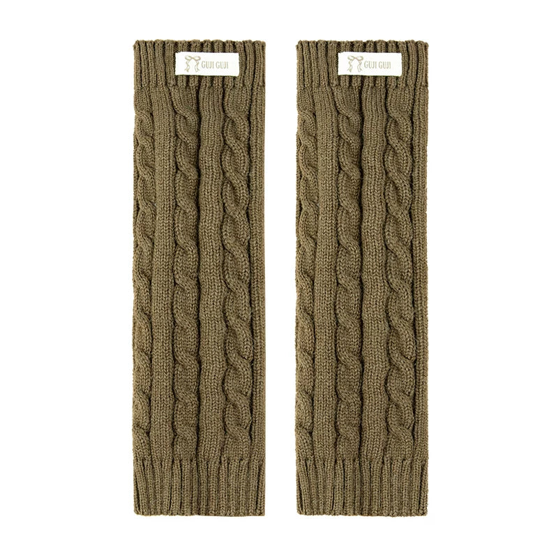 Kids Ribbed Leg-Warmer Socks - Cosy Over-Knee Knit Sock Covers