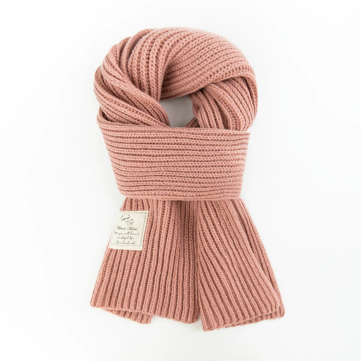 Girls Thick Knit Scarf - Soft Winter Neck Warmer, Many Colors