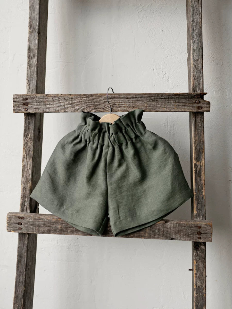 Belgian Pure Linen Kids Shorts & Pants - Relaxed Unisex Casual