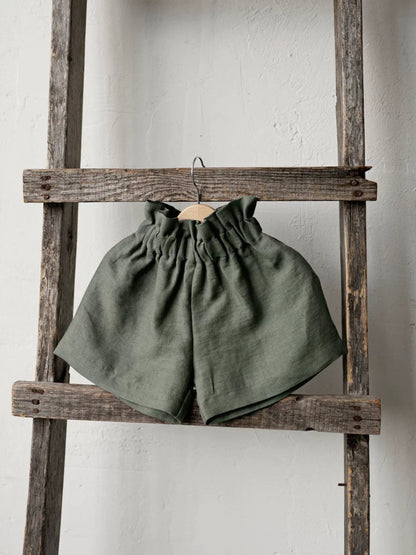 Belgian Pure Linen Kids Shorts & Pants - Relaxed Unisex Casual
