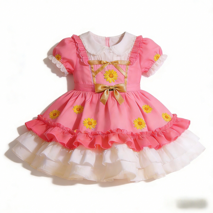 Girls Daisy Lolita Dress - Cute Puffy Birthday Princess Sundress