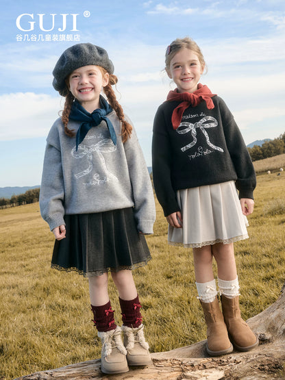 Girls Solid Pleated Skirt - JK Uniform Style Winter Skirt