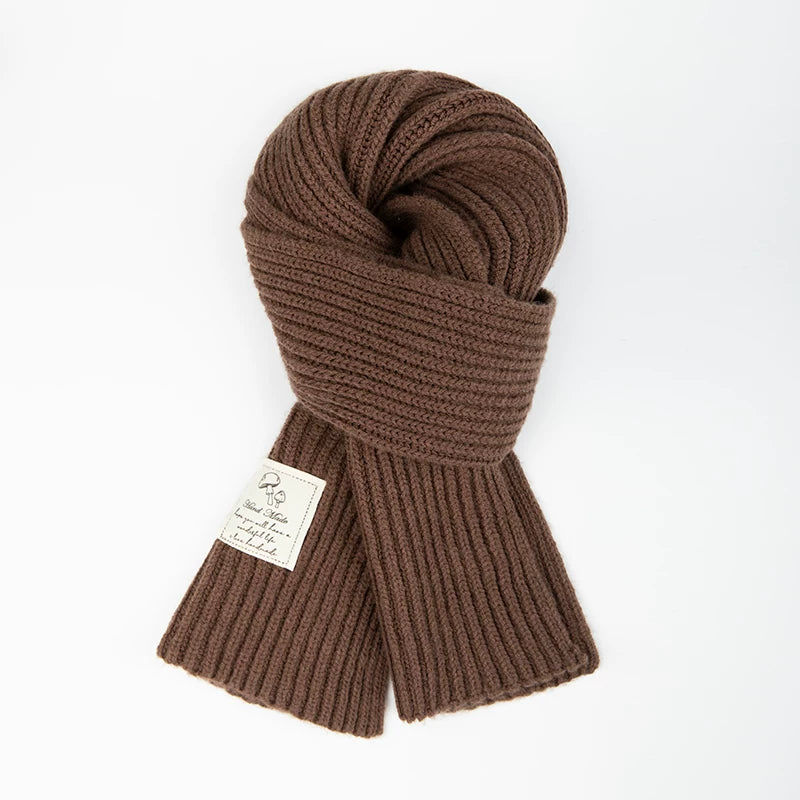 Girls Thick Knit Scarf - Soft Winter Neck Warmer, Many Colors