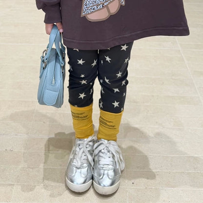 Girls Sweatshirt & Leggings Set - Sweet Casual Autumn Two-Piece
