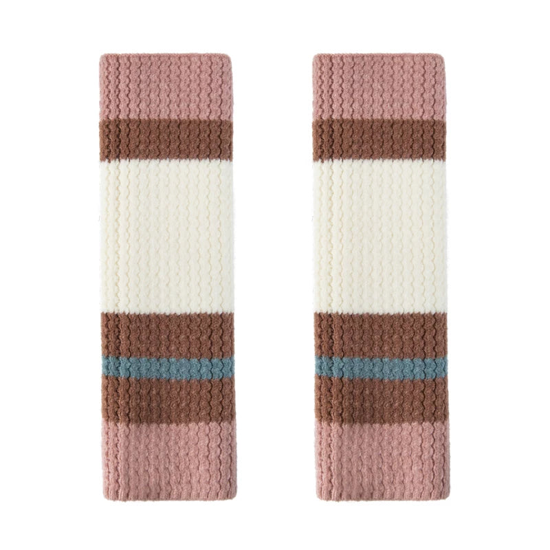 Girls Knit Leg Warmers - Cozy Ribbed Sock Covers, Kids & Adult