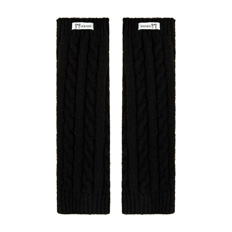 Kids Ribbed Leg-Warmer Socks - Cosy Over-Knee Knit Sock Covers