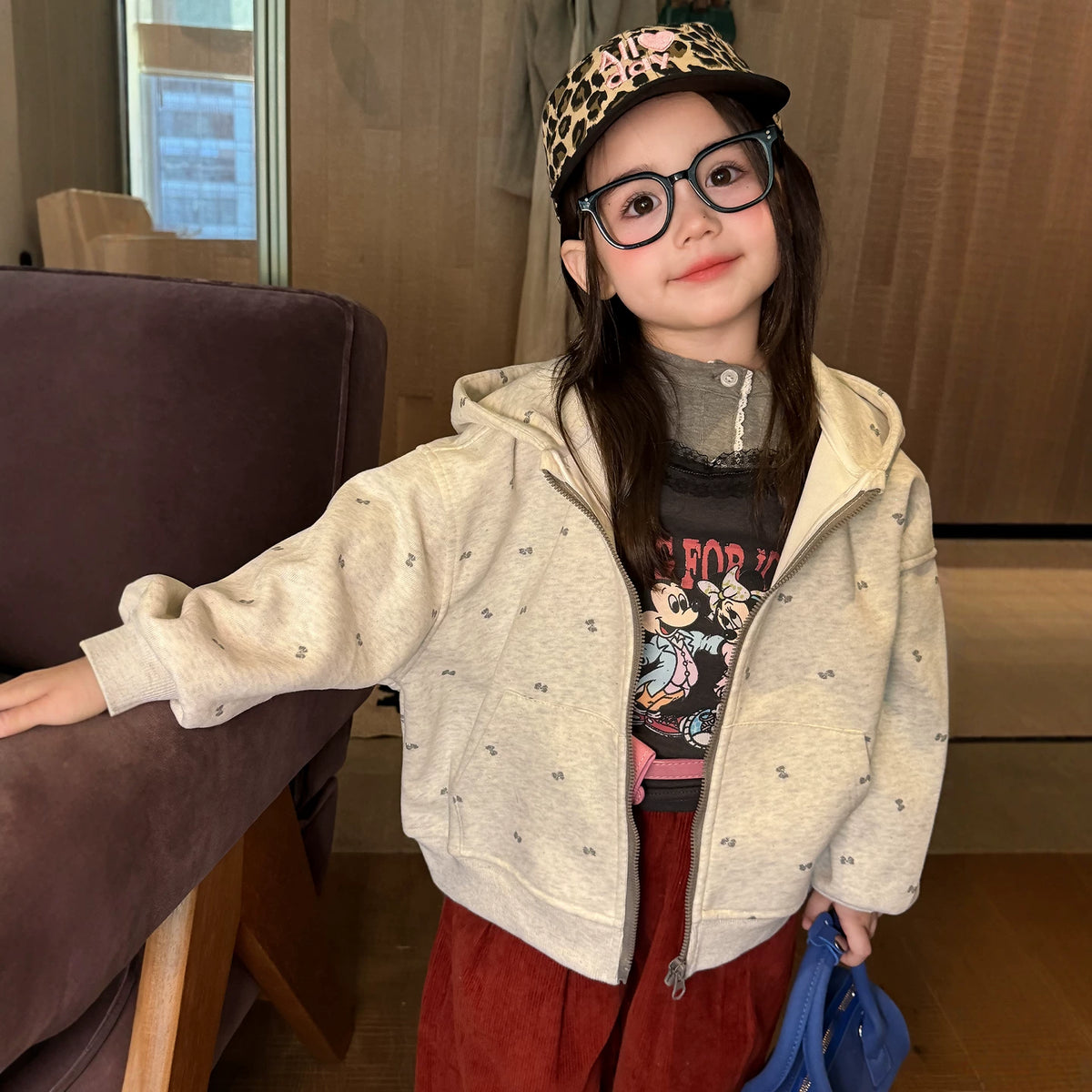 Girls Hoodie & Corduroy Pants Set - Cosy Autumn Three-Piece