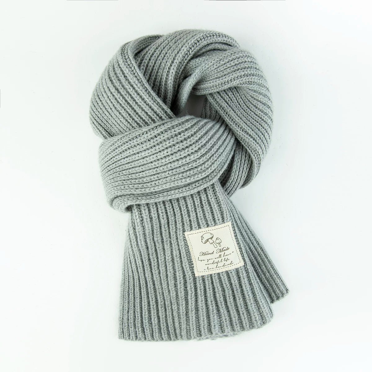 Girls Thick Knit Scarf - Soft Winter Neck Warmer, Many Colors