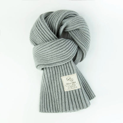 Girls Thick Knit Scarf - Soft Winter Neck Warmer, Many Colors