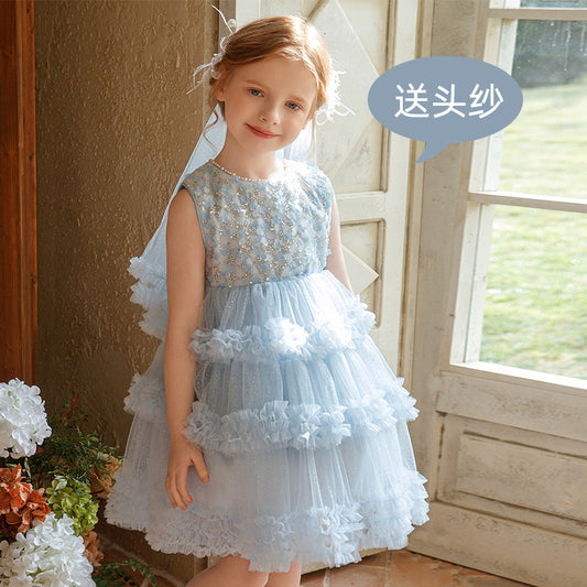 Girls Sleeveless Cotton Summer Dress - Twirl Play Dress