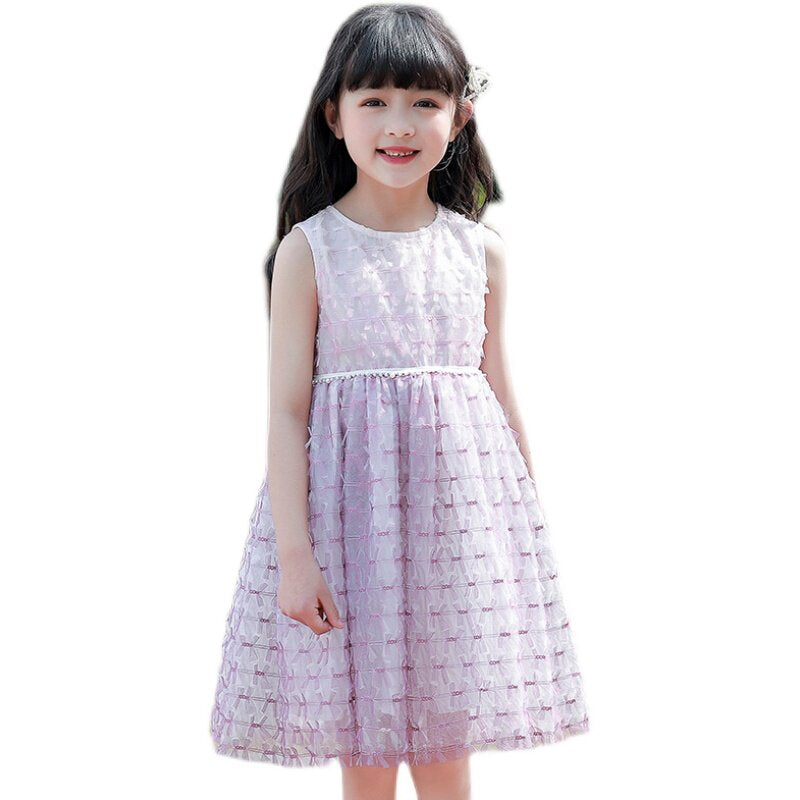 Girls Layered Cake Skirt Dress - Summer Cotton Twirl Dress