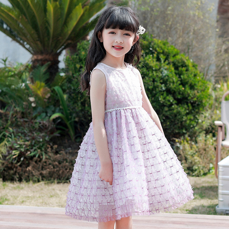 Girls Layered Cake Skirt Dress - Summer Cotton Twirl Dress