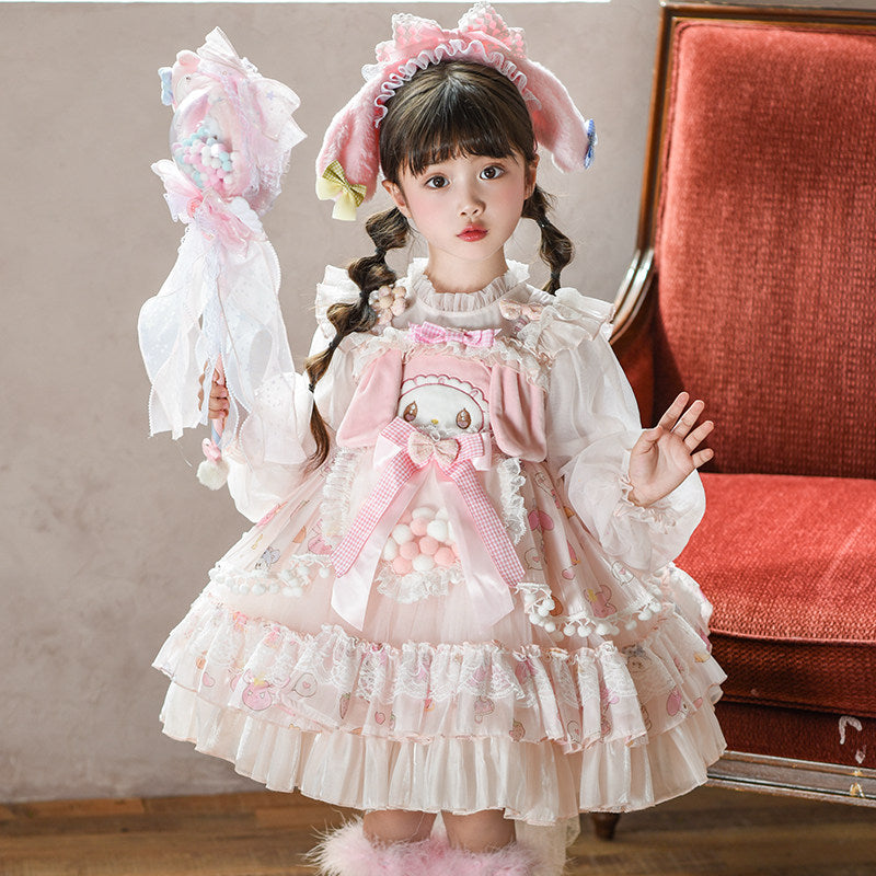Girls Puffy Tutu Party Dress - Princess Birthday Twirl Gown
