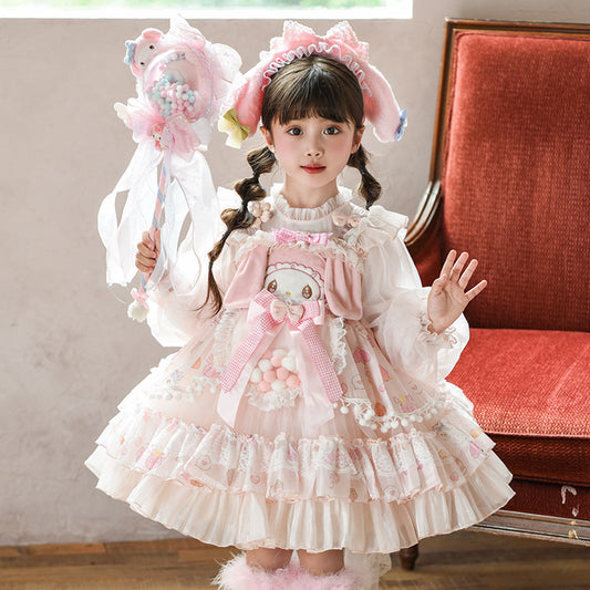 Girls Puffy Tutu Party Dress - Princess Birthday Twirl Gown