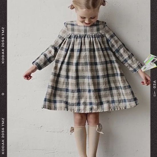 Girls Nordic Pure Linen Dress - Belgian Flax