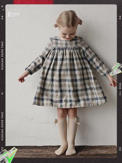 Girls Nordic Pure Linen Dress - Belgian Flax