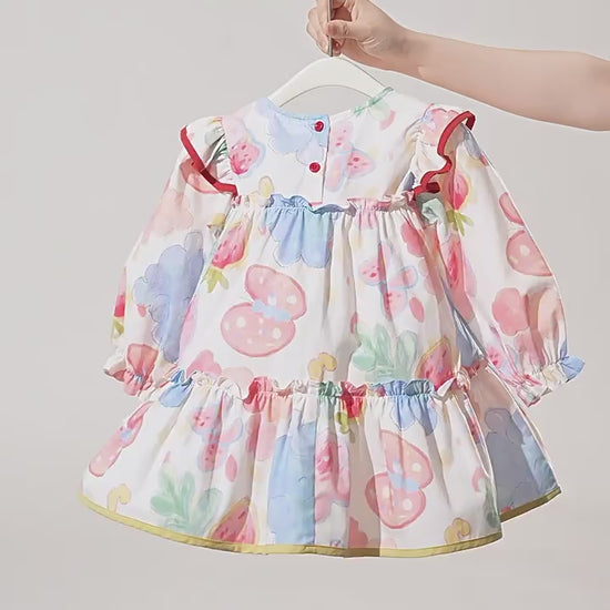 Girls Long Sleeve Princess Dress - Autumn