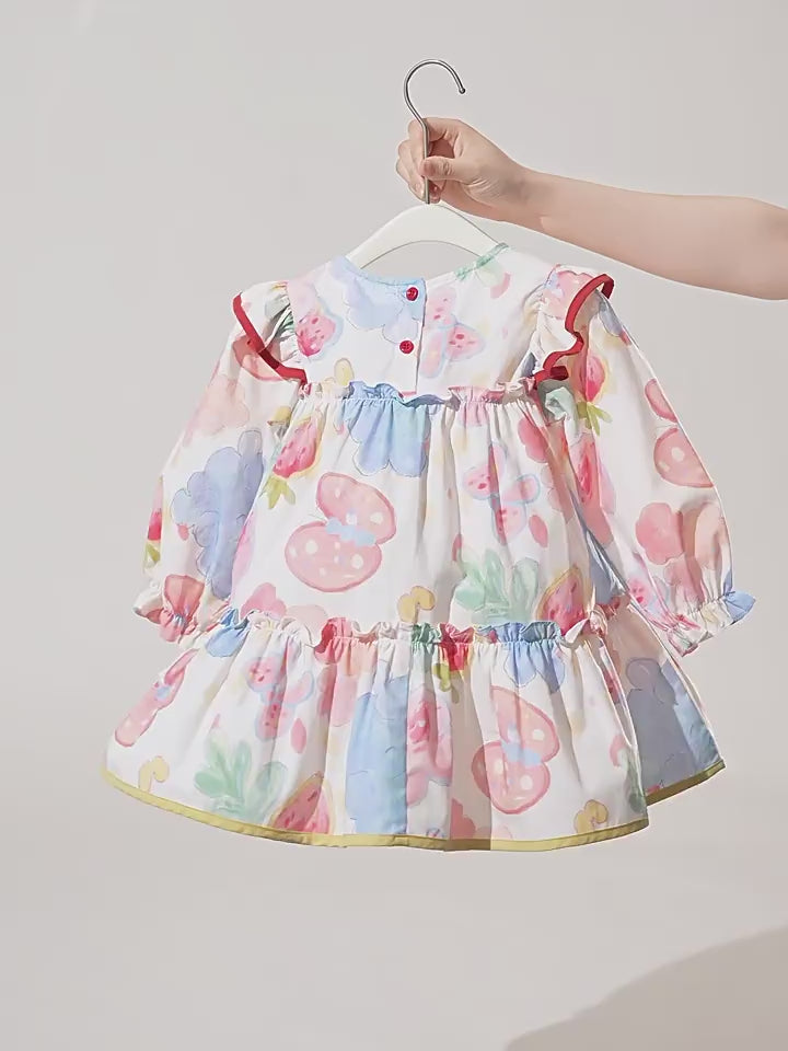 Girls Long Sleeve Princess Dress - Autumn