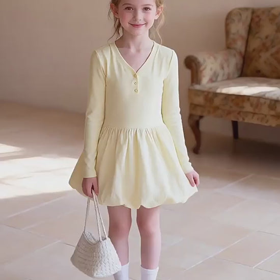 Girls Korean Style Bud Dress - Sweet Princess