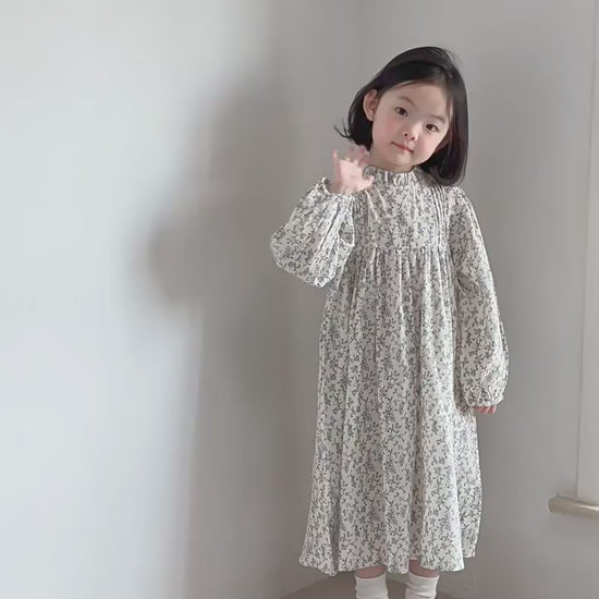 Girls Floral Dress - Forest French Style Spring Autumn