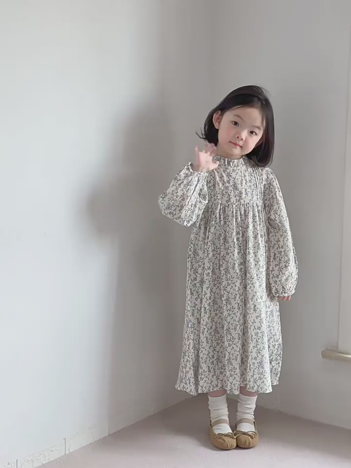 Girls Floral Dress - Forest French Style Spring Autumn